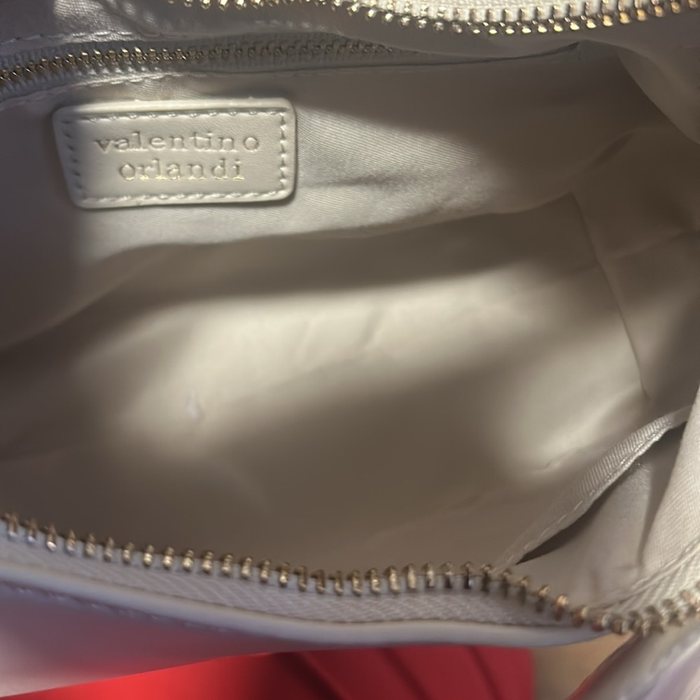 Valentino Orlandi Boho Elegant Cream Studded Women's Bag Bundle - Picture 3 of 5